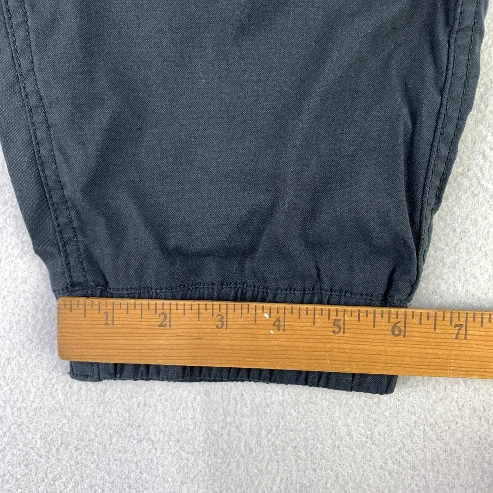 prAna Zogger Pants Mens 35x30 Black Hiking Cargo Outdoor Belted Tech Performance